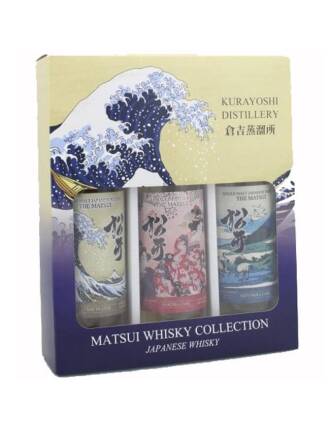 Matsui Trio 3 x 20 cl mit Mizunara, Peated, Sakura