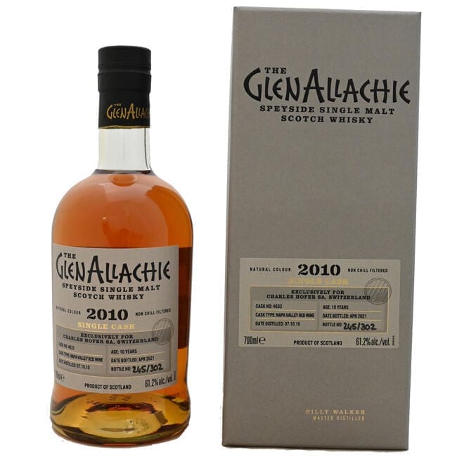 GlenAllachie 2010/10 Y Cask 4633 Charles Hofer
