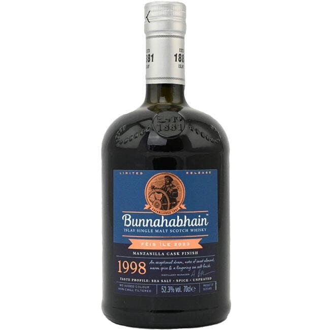 Bunnahabhain 1998 Manzanilla Cask Fèis Ìle 2023
