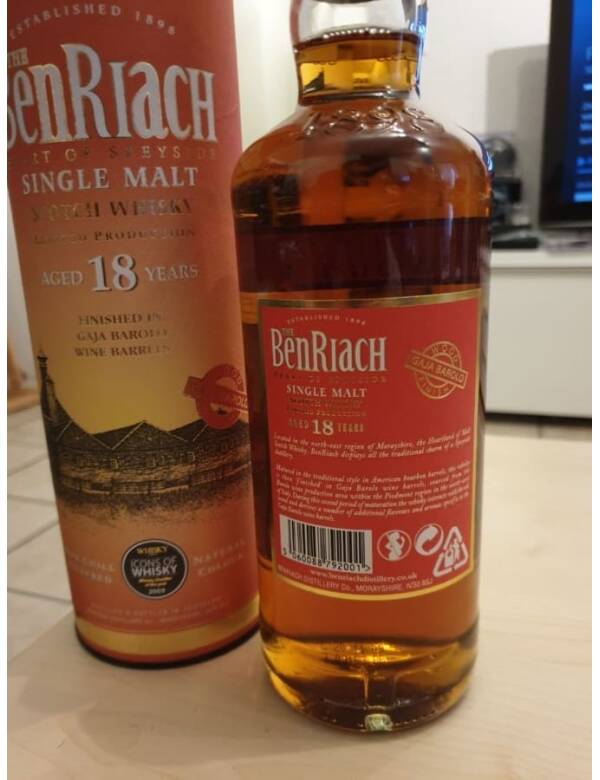 BenRiach (18 Jahre) Gaja Barolo Wood Finish – Bild 2