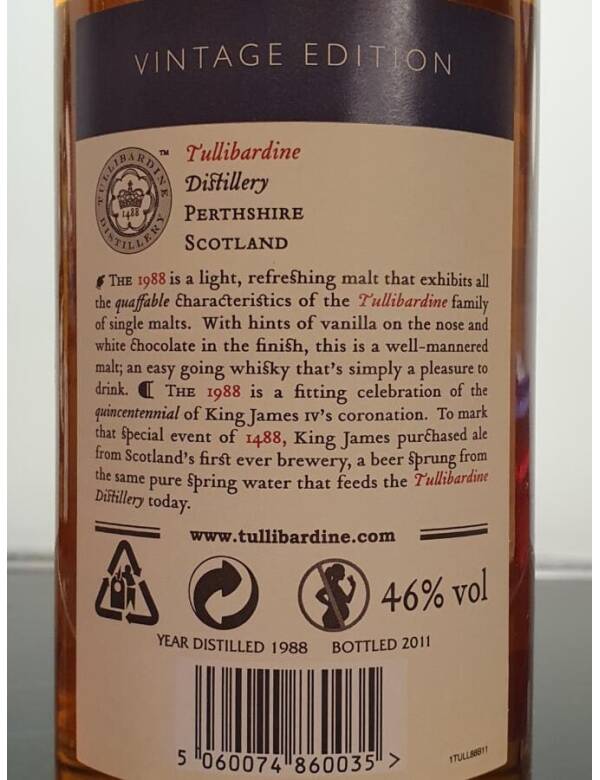 Tullibardine 1988 Vintage Edition - 23 Years – Bild 3