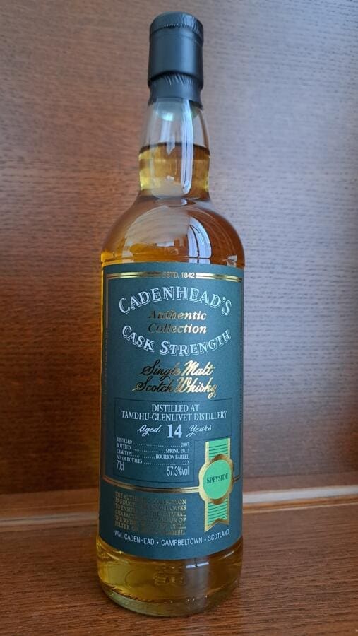 Tamdhu 2007 14yo Cadenhead 57.3%