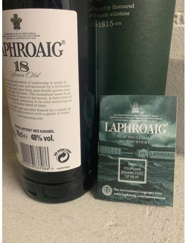Laphroaig (18 Jahre) - grüne Tube – Bild 3