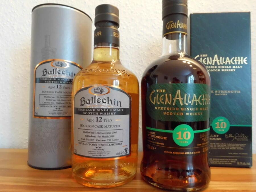 Bundle - Glenallachie 10 Jahre CS B4 und  Ballechin  12 Jahre SK