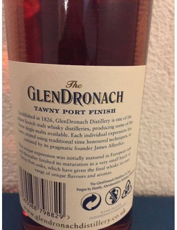 GlenDronach (18 Jahre) Tawny Port – Bild 3