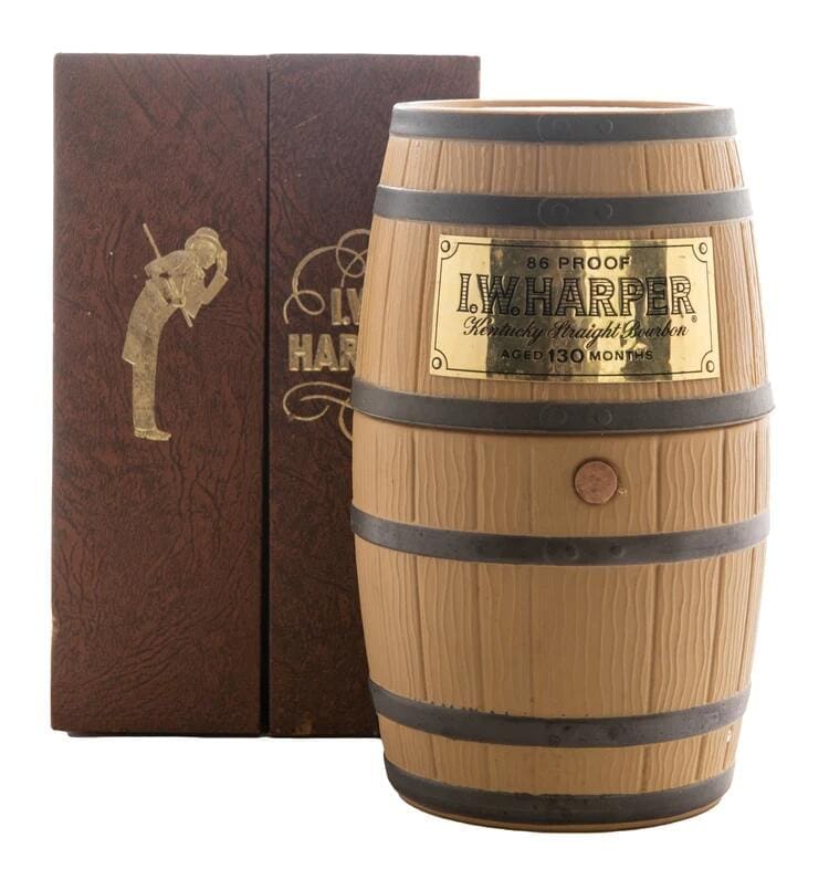 I.W. Harper 130 Months Barrel Decanter (1980s)