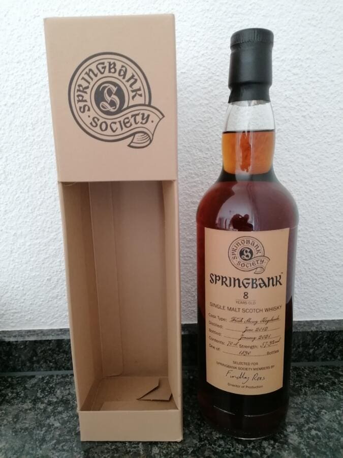 Springbank (8 Jahre - 2012) Society Bottling
