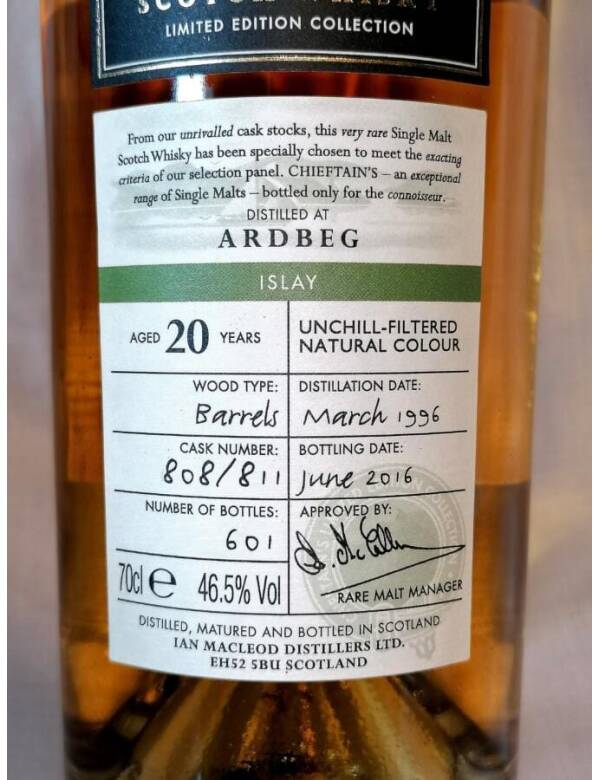 ARDBEG 1996 20 Years Chieftain’s – Bild 3