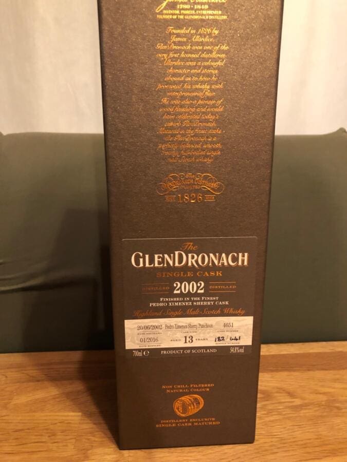 GlenDronach Single Cask (13 Jahre – 2002) PX Sherry