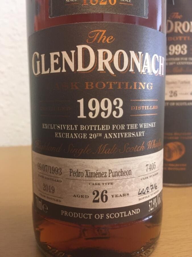 GlenDronach (26 Jahre - 1993) Pedro Ximénez Puncheon