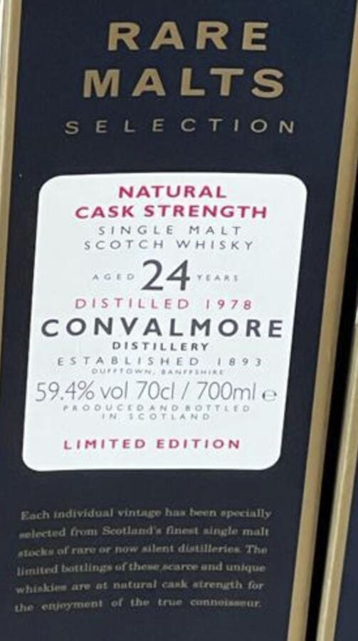 Convalmore 1978 / 24 Years - Rare Malts Selection