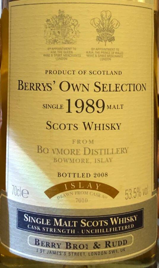 Bowmore (1989 - 19 Jahre) Berry’s Own Selection