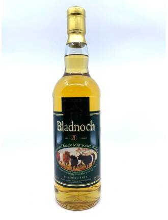 Bladnoch 20 Years - Belted Galloway Cattle Label