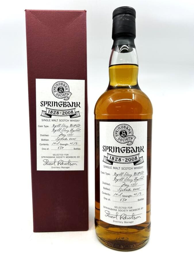 Springbank 1997 (2008) - Society Bottling