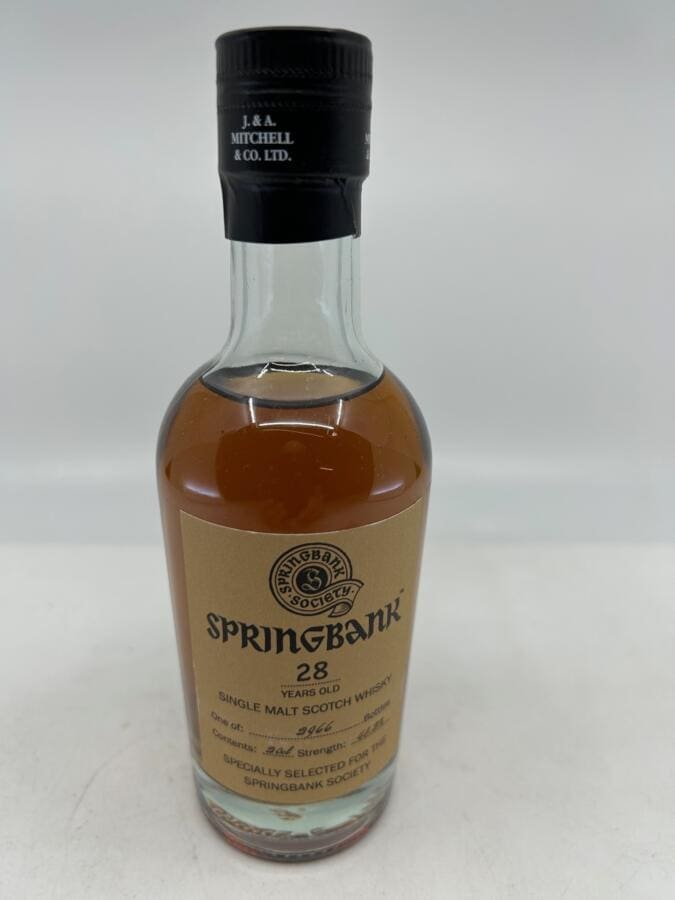Springbank 28 Years (20 cl) - Society Bottling