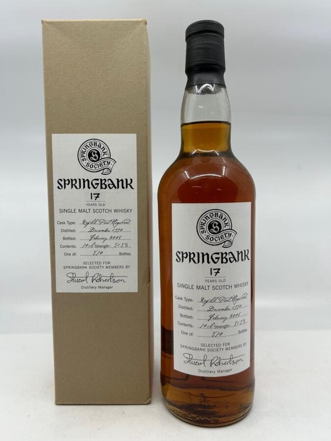 Springbank 17 Years (1990) – Society Bottling
