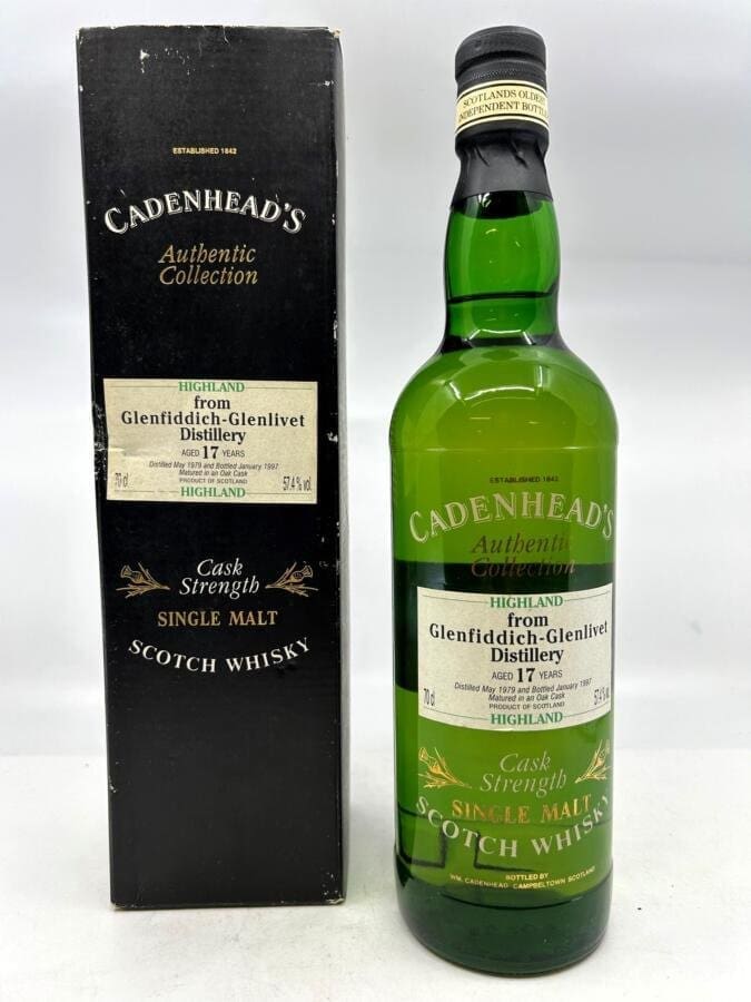 Glenfiddich-Glenlivet 17 Years (1979) - Cadenhead's