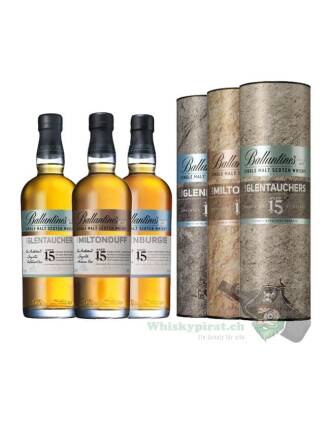 3 x Ballantine's 15 Jahre (Glenburgie, Glentauchers, Miltonduff)