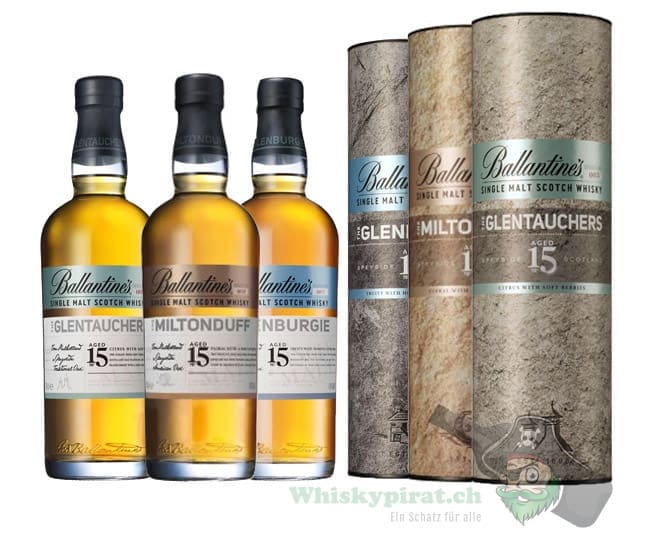 3 x Ballantine's 15 Jahre (Glenburgie, Glentauchers, Miltonduff)