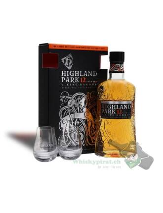 Highland Park (12 Jahre) Viking Honour - Glas Set