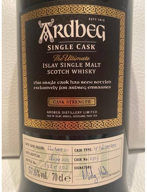 Ardbeg (8 Jahre - 2011) Single Cask