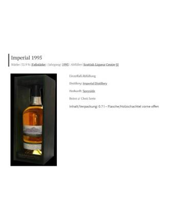 Imperial (18 Jahre - 1995) Scottish Liqueur Centre