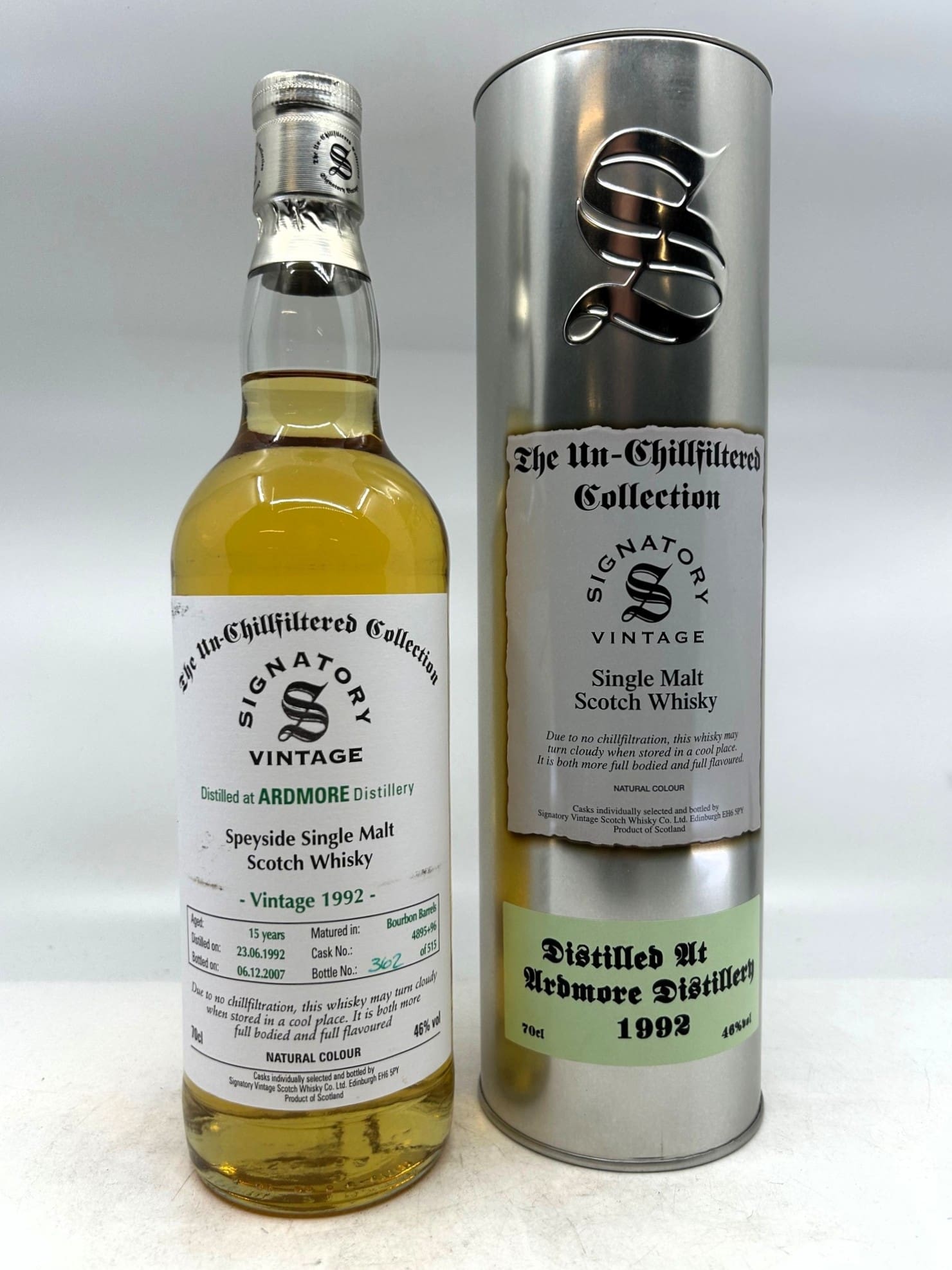 Ardmore 1992 (15 Years) - Signatory Vintage