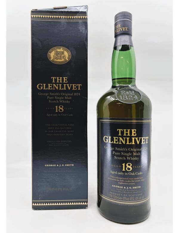Glenlivet 18 Years – Pure Single Malt (Dark Label) – 1 Lt.