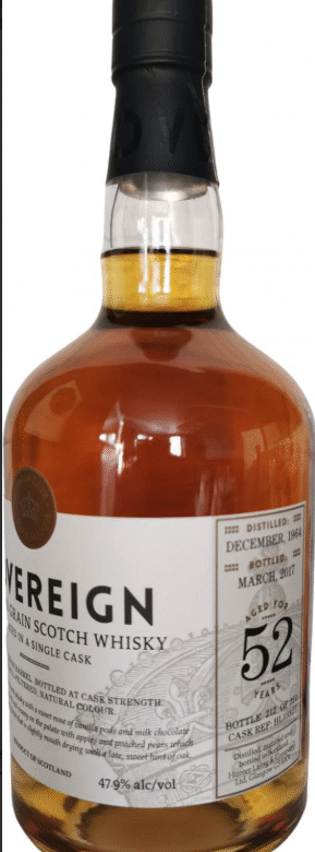 North British 52 Year Old 1964  (cask 13327) – The Sovereign (Hunter Laing)