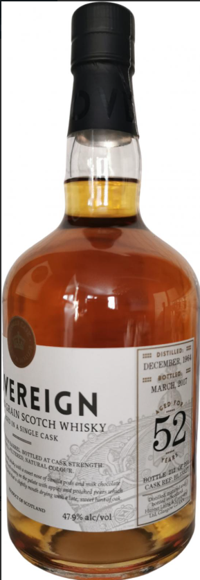 North British 52 Year Old 1964  (cask 13327) – The Sovereign (Hunter Laing)