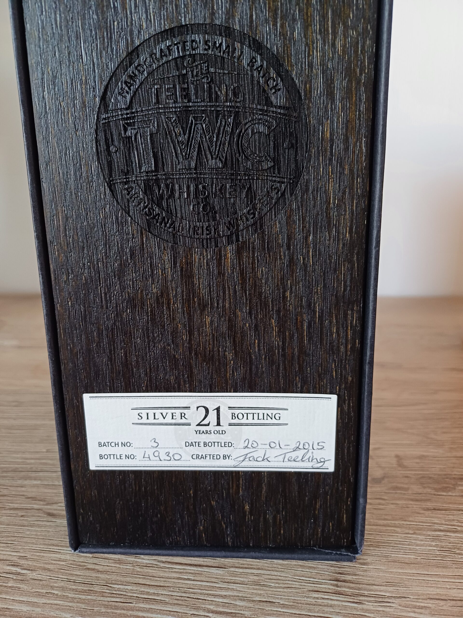Teeling Silver Bottling 1991 Vintage Batch 1 Glendronach 13J Flaschennummer 1!!!!