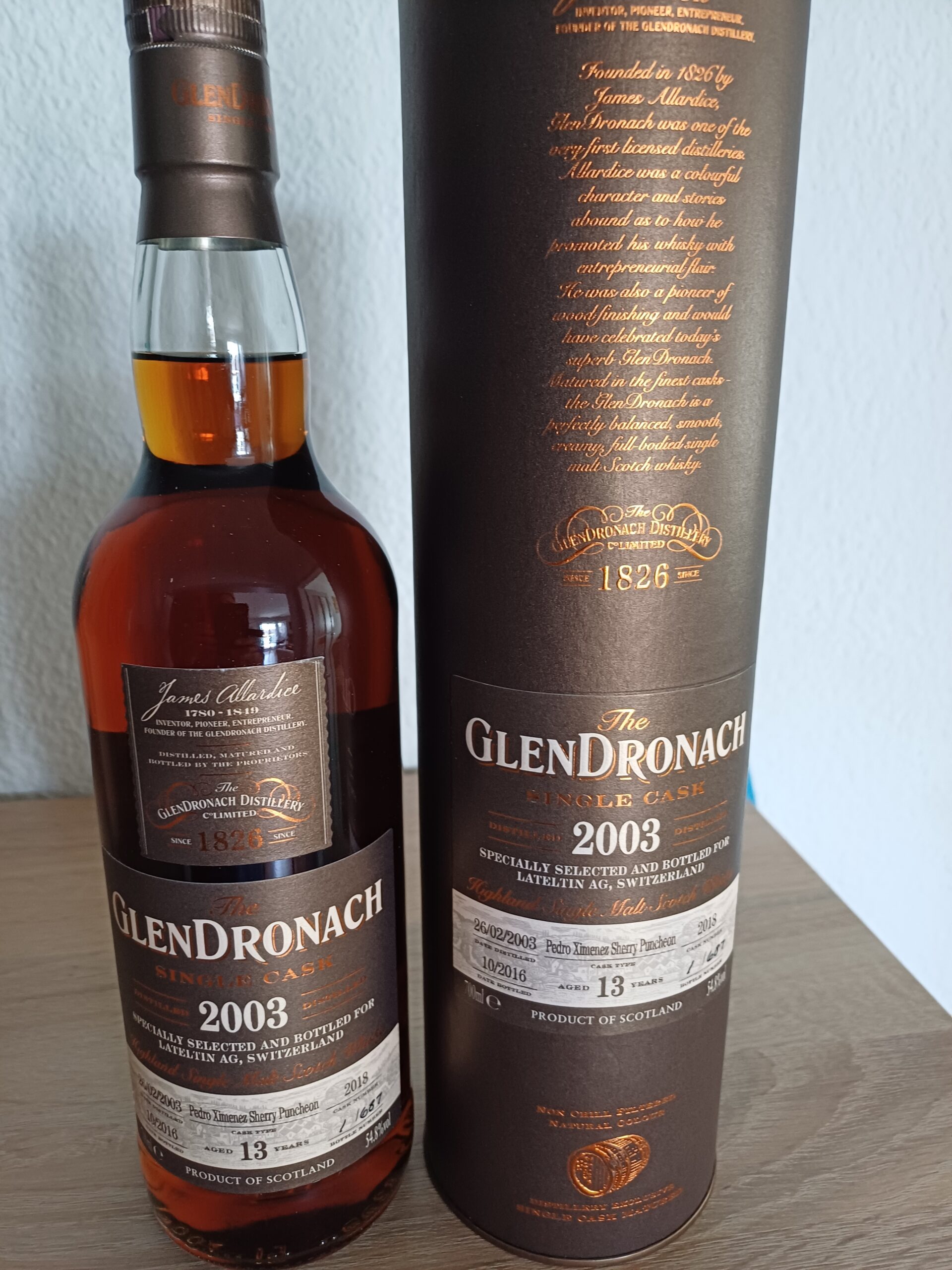 Teeling Silver Bottling 1991 Vintage Batch 1 Glendronach 13J Flaschennummer 1!!!!