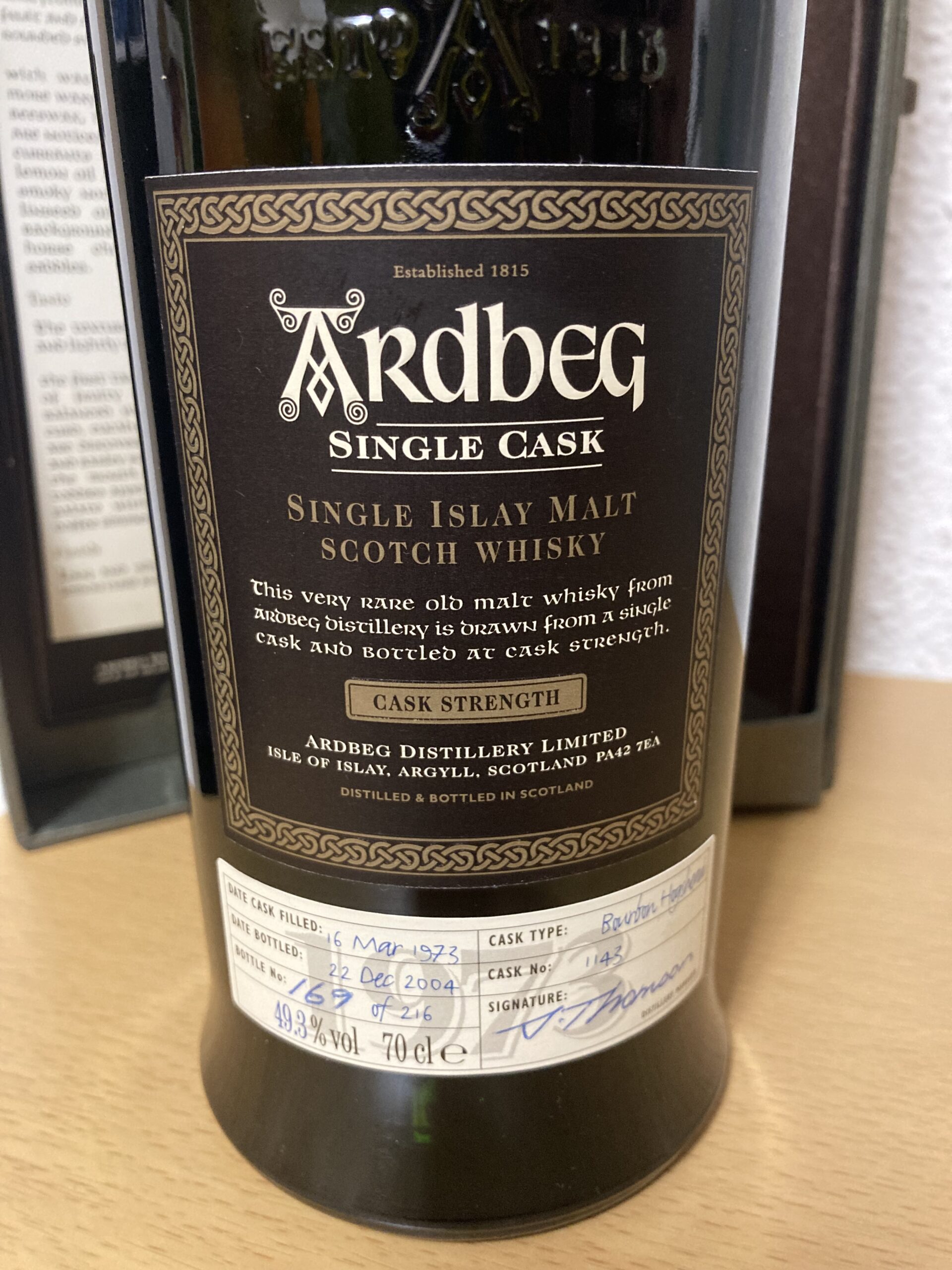 Ardbeg Single Cask 1973