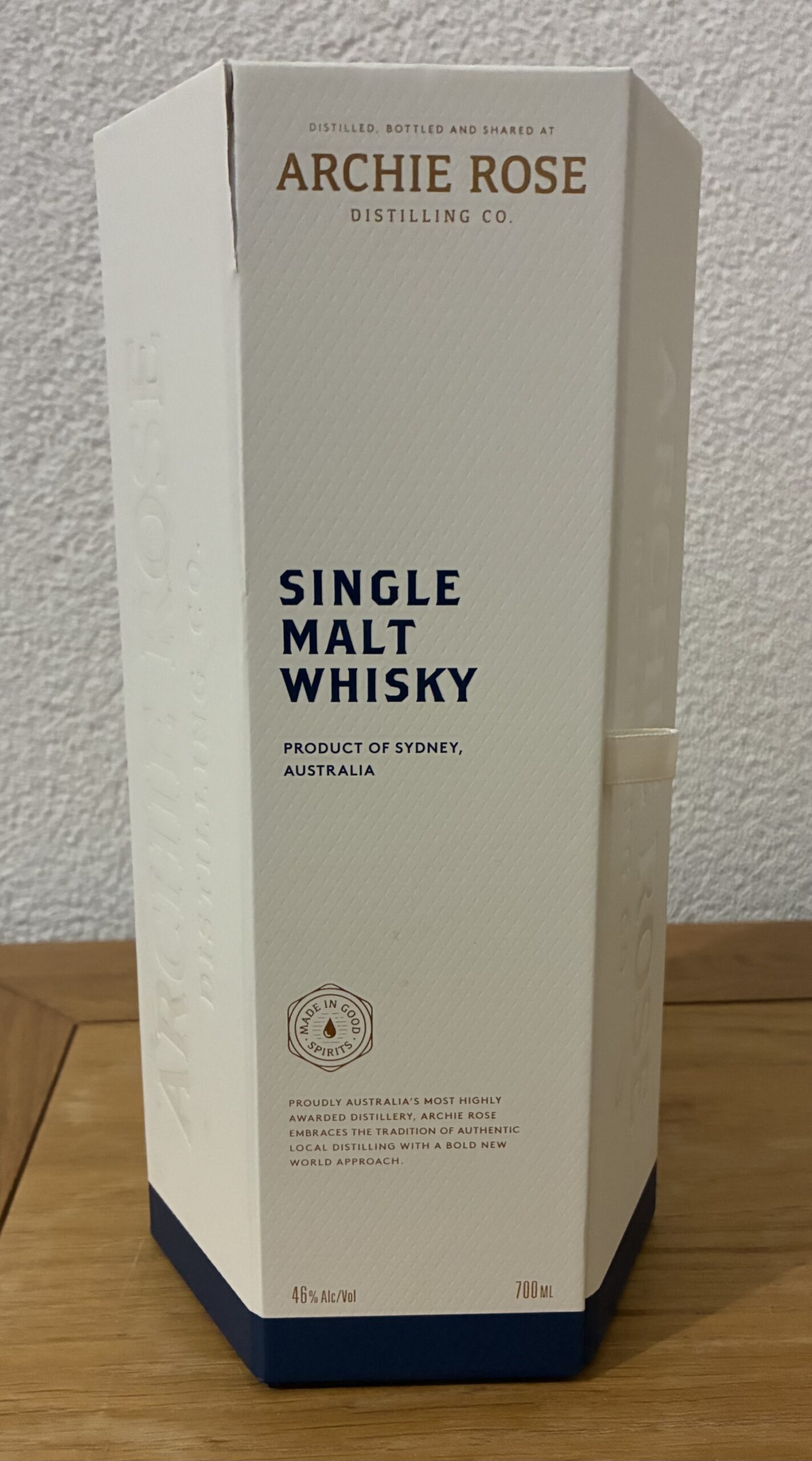 Archie Rose – Single Malt – Bottle 464/8700, Batch 11